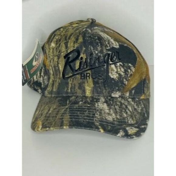 Vintage Camouflage Risinger Brothers Transfer Embroidered Adjustable Hat Cap - Picture 1 of 8